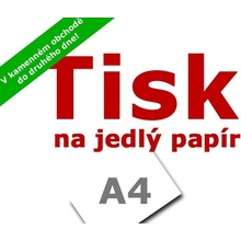 Tisk na jedlý papír A4 Apolo77