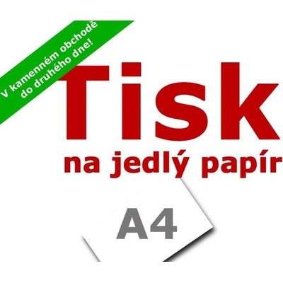 Tisk na jedlý papír A4 Apolo77 – Zboží Dáma