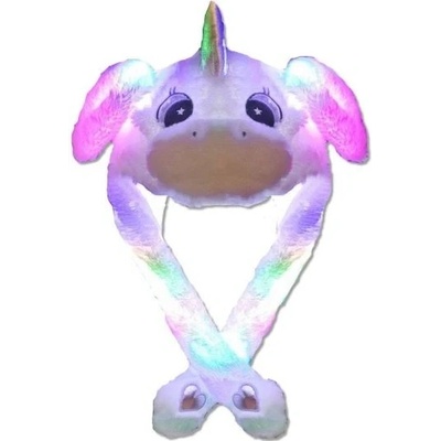 Plyšová LED čepice Funky Animal Jednorožec Funky Animal