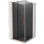 Mexen Velar L плъзгаща се душ кабина 90 x 90 см, графит, четкана мед - 871-090-090-43-65 (871-090-090-43-65)