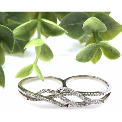 Jan Kos jewellery Stříbrný prsten se zirkonem 12123192