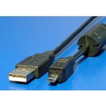 Avacom 11.92.8320 USB A-miniUSB, 8pin, Panasonic, Nikon UC-E6, Olympus CB-USB7, Minolta USB-2, USB-3, 1,8m, černý