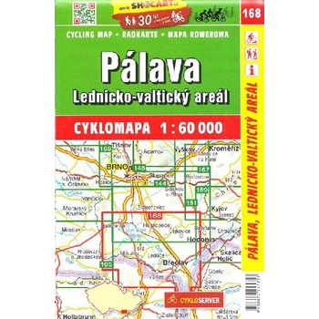 Pálava Lednicko-Valtický areál mapa 1:60 000 č. 168