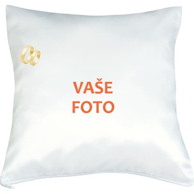 FOTOpošta Vankúš s fotkou rámik SVADBA 1 40x40