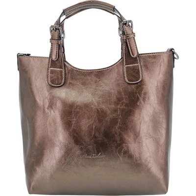 Ines Delaure Klasická dámská kabelka v měděné barvě