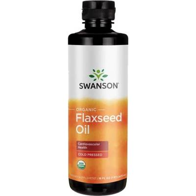 Swanson Organic Flaxseed Oil - Cold Pressed [473 мл]