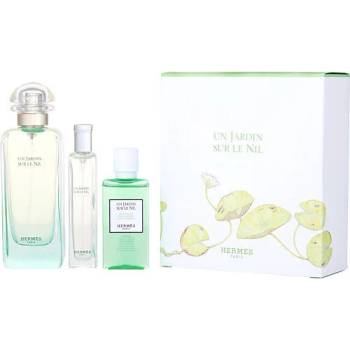 Hermès Un Jardin Sur Le Nil Подаръчен комплект, Eau de Toilette 100ml + Eau de Toilette 15ml + Душ гел 40ml, унисекс