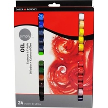 Daler Rowney SIMPLY sada olejových barev 24 x 12 ml