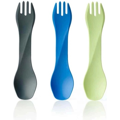 Humangear GoBites UNO příbor Mini 3 ks modrá šedá zelená