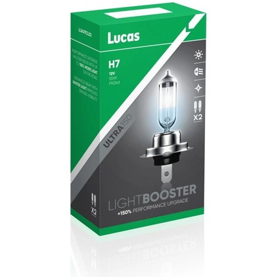 Lucas Автокрушки LUCAS H7 - 12V/55W, +150% Light Booster (719)
