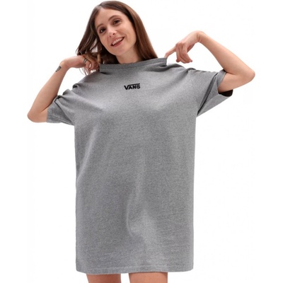 Vans WM Center Vee Tee dress Grey Heather šedá