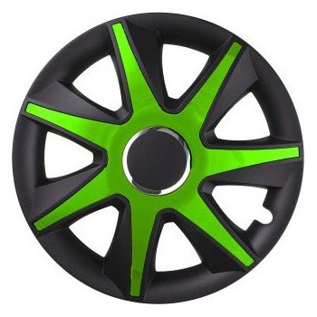 Leoplast Тасове за джанти Run черно / зелено - 16