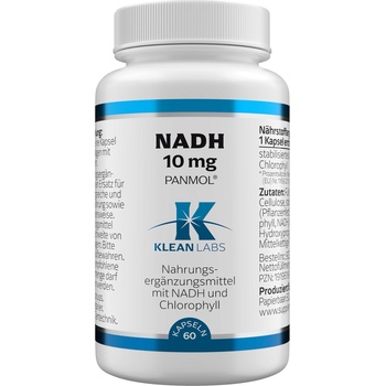 KLEAN LABS NADH 10 mg PANMOL® - 60 капсули