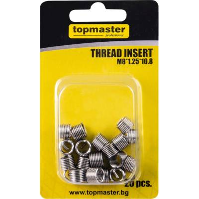 Topmaster Professional Резбови приставки M8*1.25*10.8, 20бр. Topmaster Professional (339707)