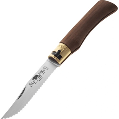 OLD BEAR L - STAINLESS STEEL, WALNUT HANDLE, SERRATED BLADE 9337/21_LN