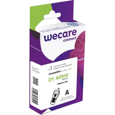 WECARE ARMOR páska kompatibilní s DYMO S0720670,Black/Transparent,9MM*7M K80041W4