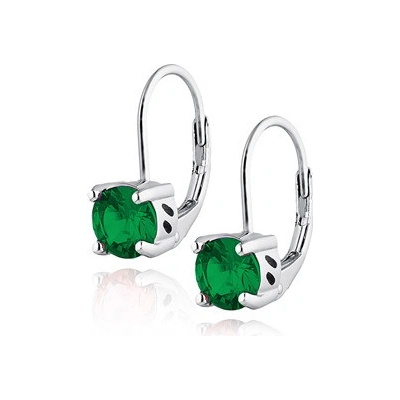Nubis stříbrné dámské zelené zirkony NB-3524-G