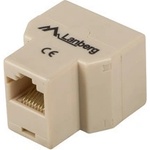 Lanberg Конектор Lanberg RJ-45, RJ-45 към 2x RJ-45, экранирана, позлатена, кафяв - AD-RJ45-2RJ45-OU (AD-RJ45-2RJ45-OU)