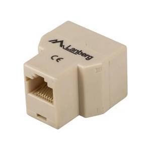 Lanberg Конектор Lanberg RJ-45, RJ-45 към 2x RJ-45, экранирана, позлатена, кафяв - AD-RJ45-2RJ45-OU (AD-RJ45-2RJ45-OU)