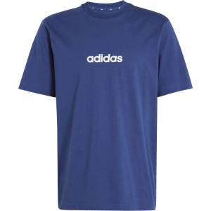 adidas Мъжка тениска Adidas Linear Single Jersey Tee T-shirt - Dark Blue / White - размер XS (216-4860-0311)