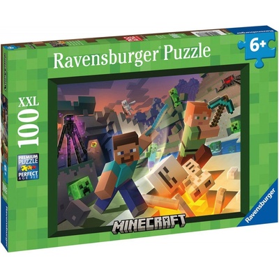 Ravensburger 13333 100 XXL dielov Monštrá z Minecraftu