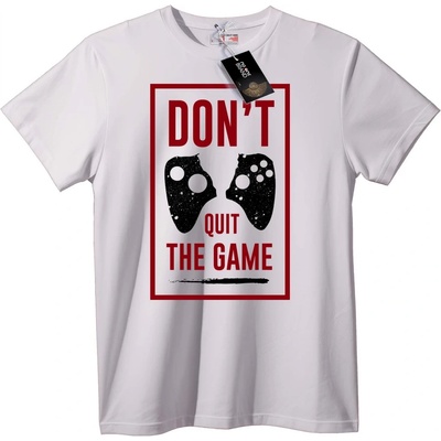 NOONEBRAND Тениска Не Спирай Играта - 7XL, White
