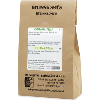 Jukl Obrana těla dříve Protizánět bylinný čaj 100 g