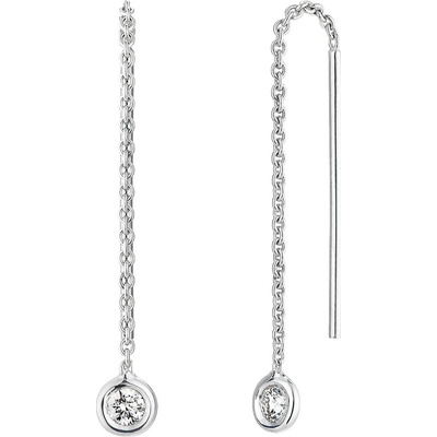 Tiami Visací náušnice Sweetie z bílého zlata s diamanty ESWW20004