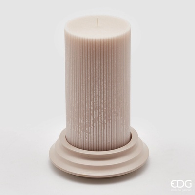EDG S podstavcem v antickém dekoru světle růžová 20 x 10 cm