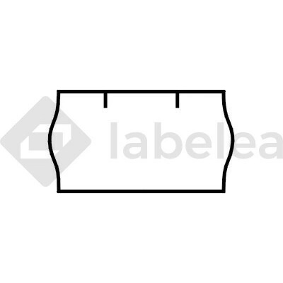 Labelea Samolepiace etikety do klieští, 22x12 mm Contact biele, Farba etikiet Biela ECO2212CON42W