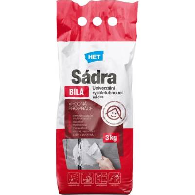 HET Sádra BÍLÁ 3 kg