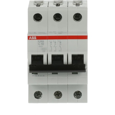 ABB АВТ. ПРЕДПАЗИТЕЛ 3p mcb s203-c10 (m518252)