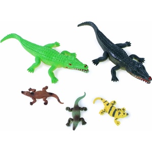Rappa Комплект фигурки Крокодили - 5 броя, 8-20 см - toytown