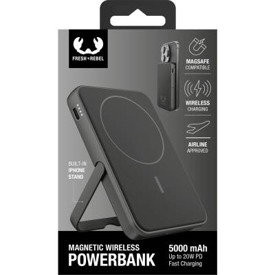 Hama Fresh 'n Rebel 5000 mAh магнитна power bank storm grey (002283010000)