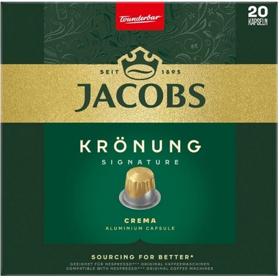 Jacobs Kronung Crema hliníkovej kávovej kaplnke do Nespresso 20 ks