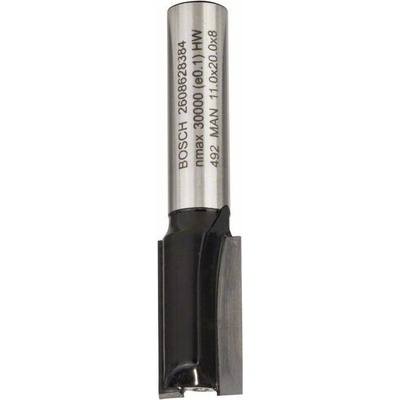 BOSCH Drážkovací frézy 8 mm, D1 11 mm, L 20 mm, G 51 mm