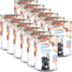 Calibra Dog Verve GF Junior Пуйка и Агне 12 x 400 г
