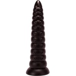 X-Men Лепящо се нестандартно дилдо - Butt Plug "BEST SUITED BLACK XL" 30 см