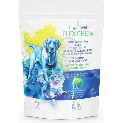 OrganoVet Flex Chew - дъвчащи таблетки за едри кучета и котки 50 бр