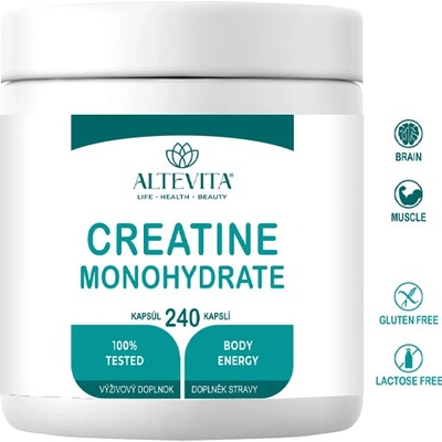 Altevita Creatine monohydráte 240 kapslí