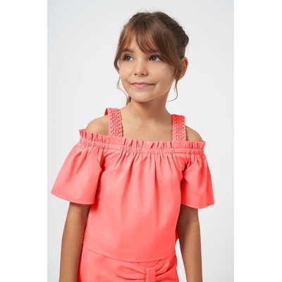 Mayoral Детска блуза Mayoral в розово с изчистен дизайн (6101.8A.Junior.PPYH)
