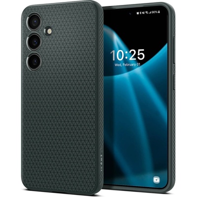 Spigen Liquid Air Case - силиконов (TPU) калъф с висока степен на защита за Samsung Galaxy S24 Plus (зелен)