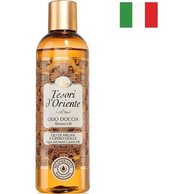 Tesori d'Oriente Olio Doccia Oli di Argan e Cipero hedvábný sprchový olej 250 ml