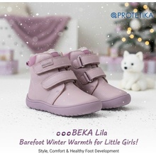 PRO-tex Dievčenské zimné barefoot topánky BEKA LILA