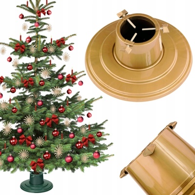 Stojan na vánoční stromeček Form-Plastic 0671-023 zlatý