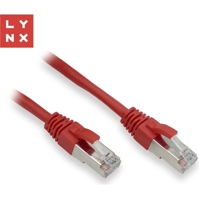 Lynx CS LX-FTP5E-020-RED FTP patch Cat5e PVC CCA 2m červený