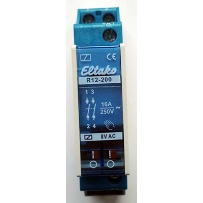 Eltako R12-200-8V spínací relé , 8 V, 8 A, 2 spínací kontakty, Piece, 1 ks