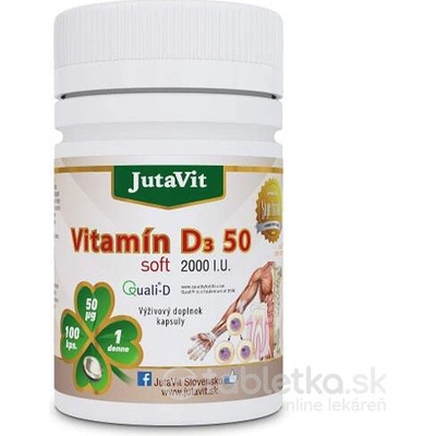 Jutavit Vitamín D3 50 soft 100 kapsúl