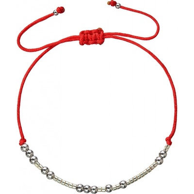 Pavona Textilní náramek zlaté Miyuki 13039.3 red