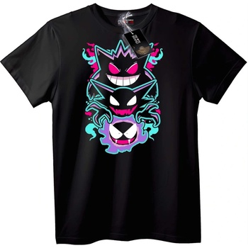 NOONEBRAND Тениска Покемон Призрачно Трио - 5XL, Black